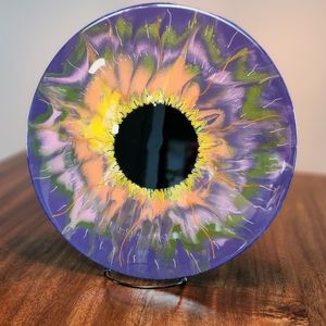 'Sunflower Vision' Embellished Paint Pour